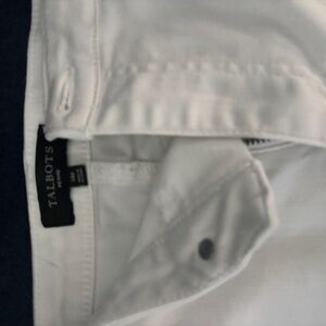 Talbots Classic White Trousers